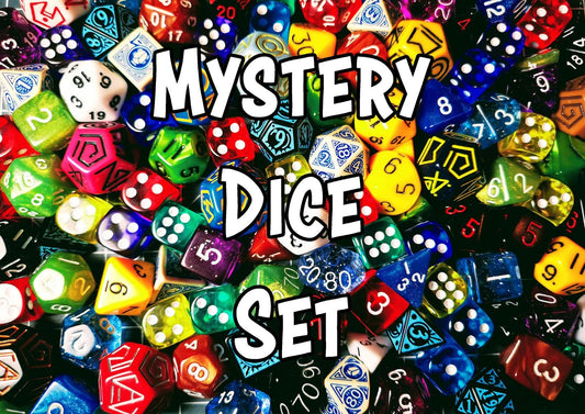 Dice Set - Mystery Set with Pouch Board Game Tabletop Gaming Gifts Accessories, RPG D&D Dice