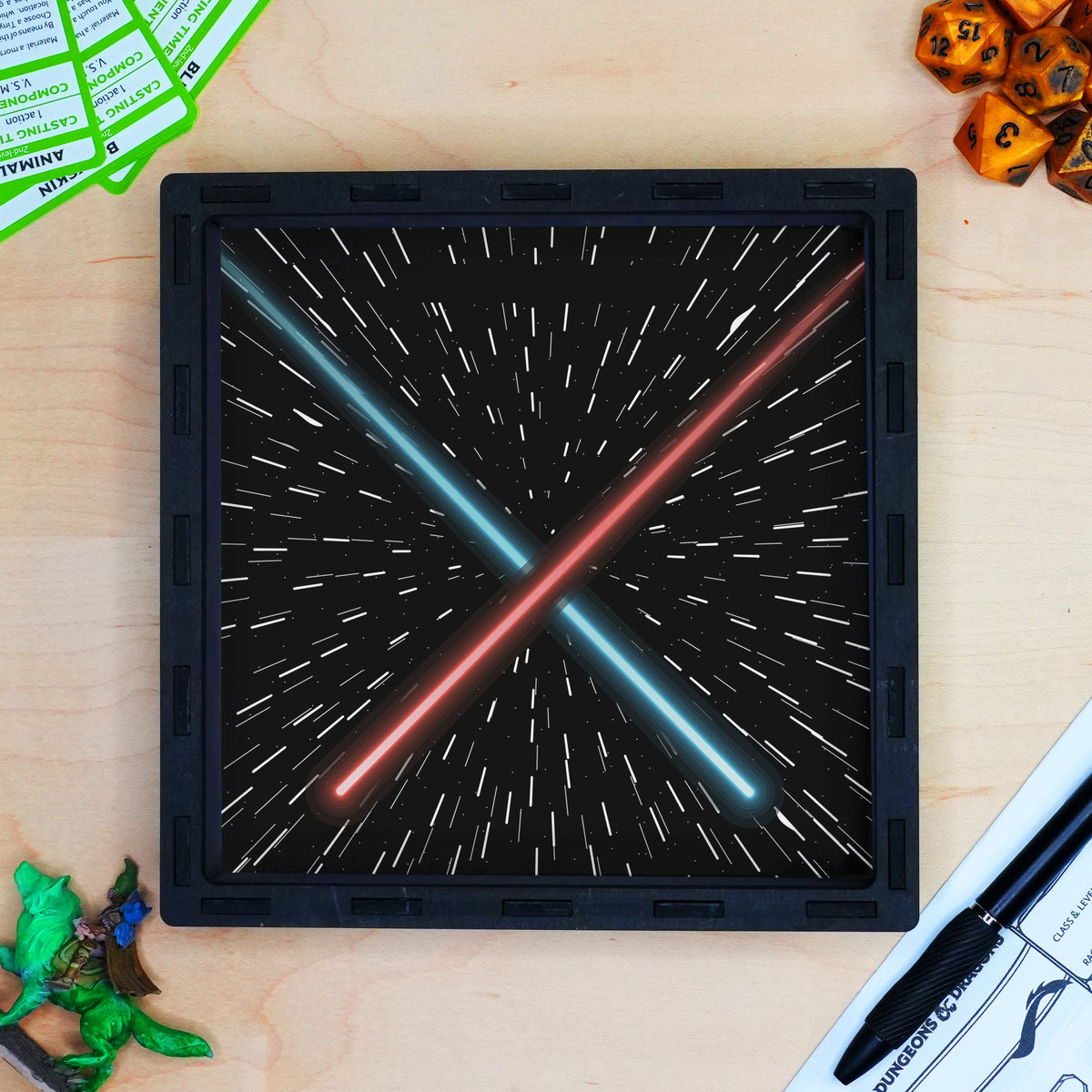 Dice Tray - Space Battle Lasers Board Game Tabletop Gaming Gifts Accessories, RPG D&D Dice