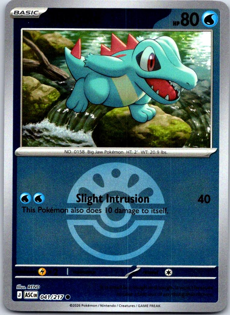 Totodile (Friend Ball) - 041/217 - Reverse Holo - ASCENDED HEROES - Pokemon - | AB03-23