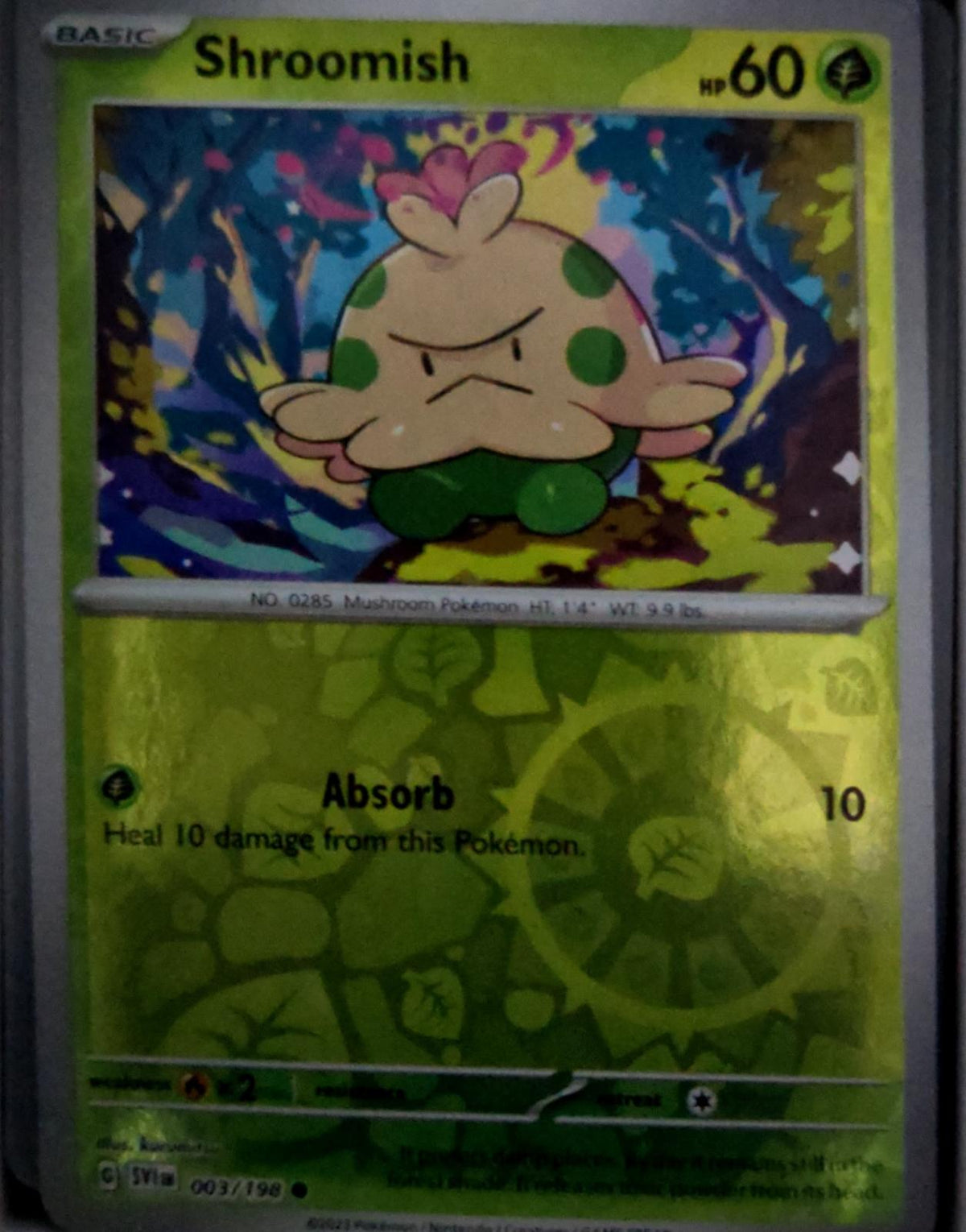 Shroomish - 003/198 - Reverse Holo - SCARLET & VIOLET - Pokemon - | AA49-85