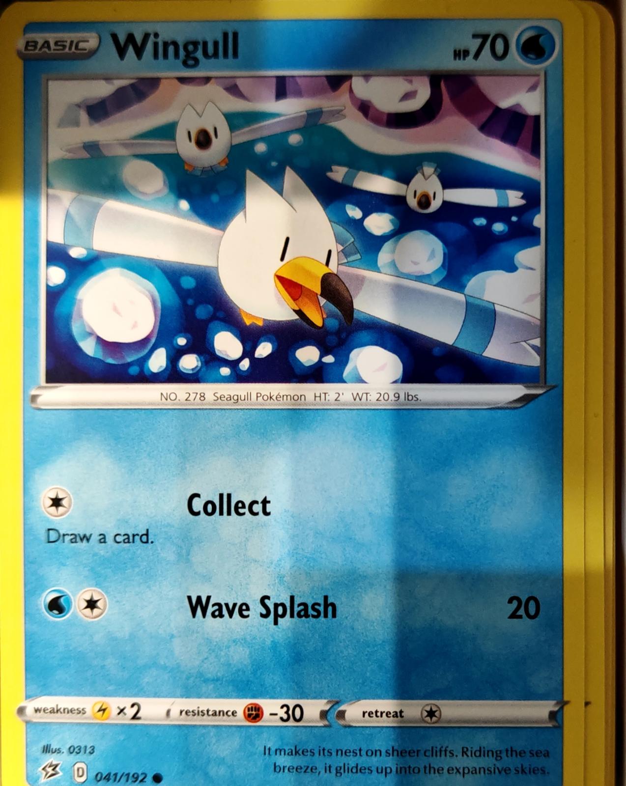 Wingull - 041/192 - - REBEL CLASH - Pokemon - Common | AA67-45
