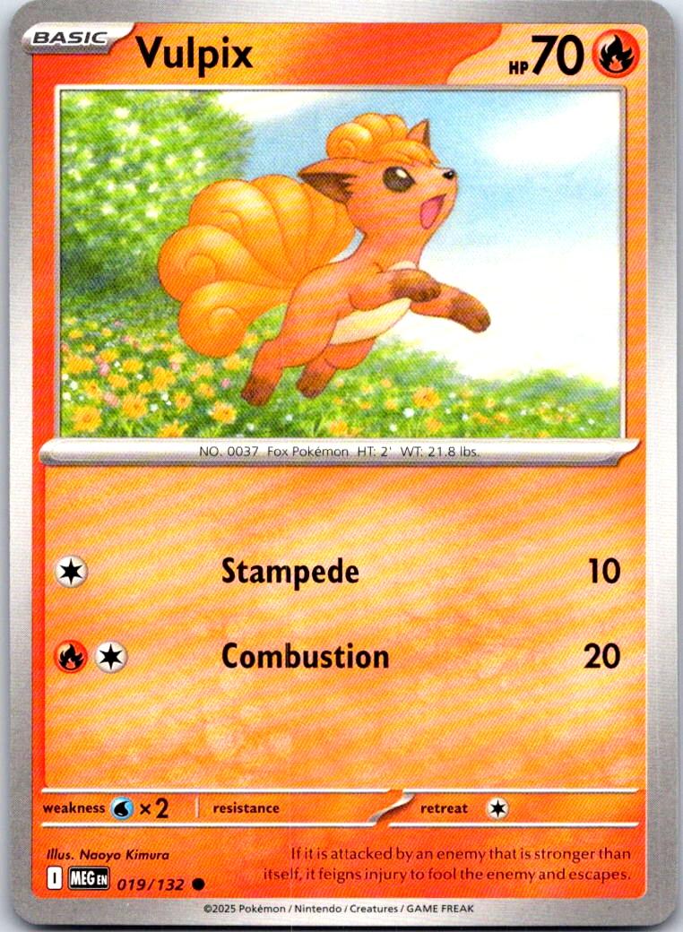 Vulpix - 019/132 - - MEGA EVOLUTION - Pokemon - Common | AA111-2