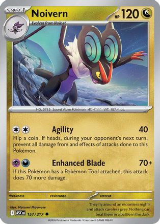 Noivern - 157/217 - - ASCENDED HEROES - Pokemon - Uncommon | AA11-76