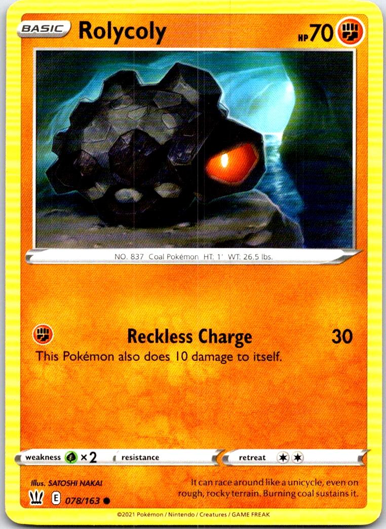 Rolycoly - 078/163 - - BATTLE STYLES - Pokemon - Common | AB97-22