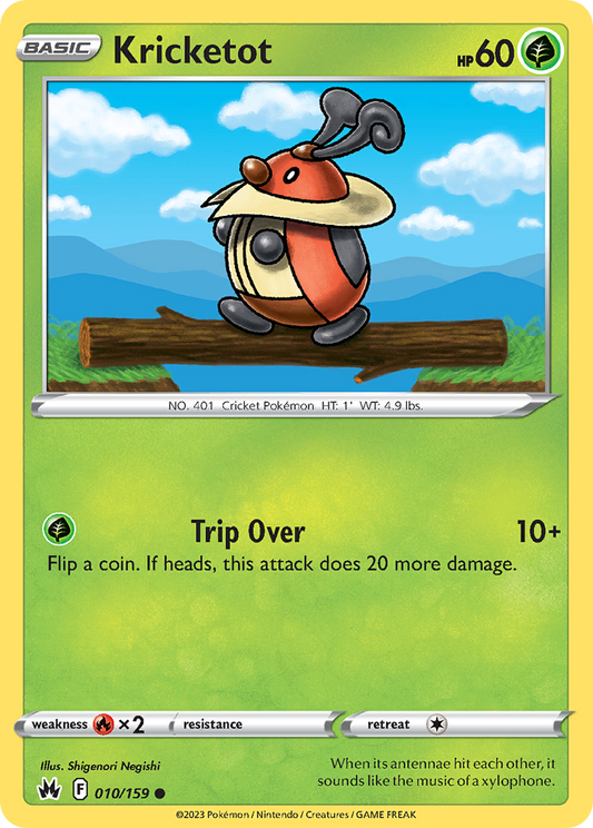 Kricketot - 010/159 - - CROWN ZENITH - Pokemon - Common | AA93-46