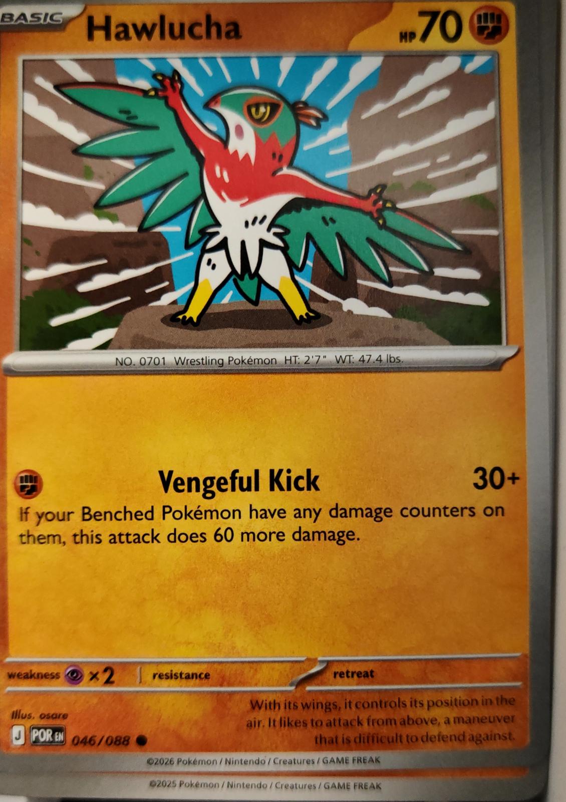 Hawlucha - 046/088 - - PERFECT ORDER - Pokemon - Common | AA12-62