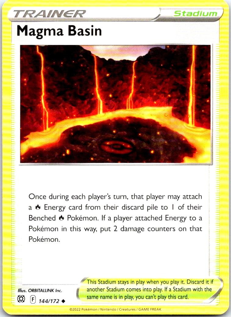 Magma Basin - 144/172 - - BRILLIANT STARS - Pokemon - Uncommon | AB15-29