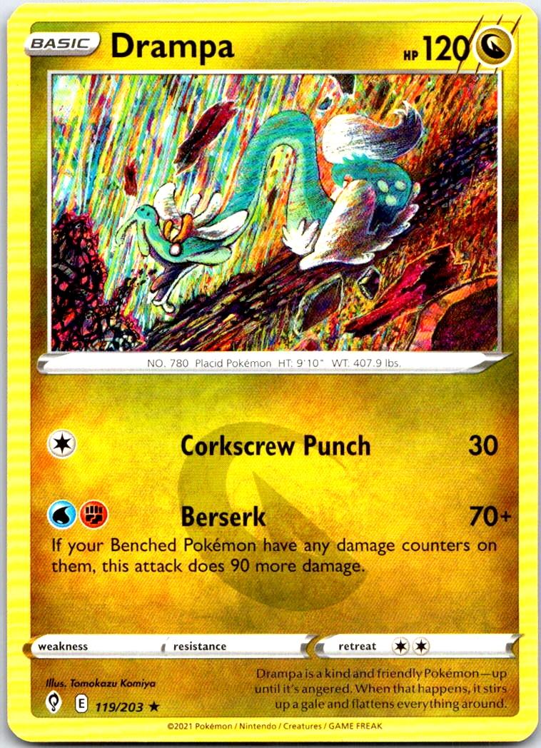 Drampa - 119/203 - - EVOLVING SKIES - Pokemon - Rare | AB35-2