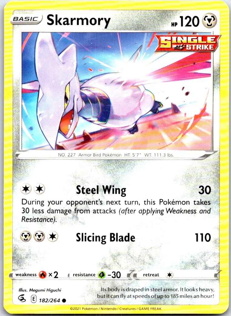 Skarmory - 182/264 - - FUSION STRIKE - Pokemon - Common | AB66-40