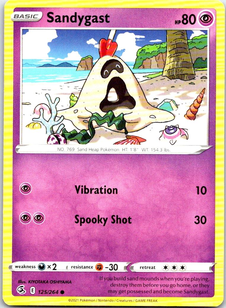 Sandygast - 125/264 - - FUSION STRIKE - Pokemon - Common | AB34-4