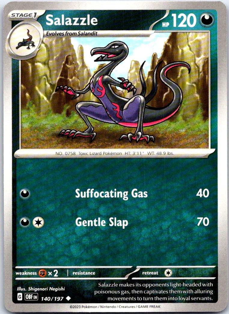 Salazzle - Darkrai Deck - 140/197 - - BATTLE ACADEMY 2024 - Pokemon - | AB55-17