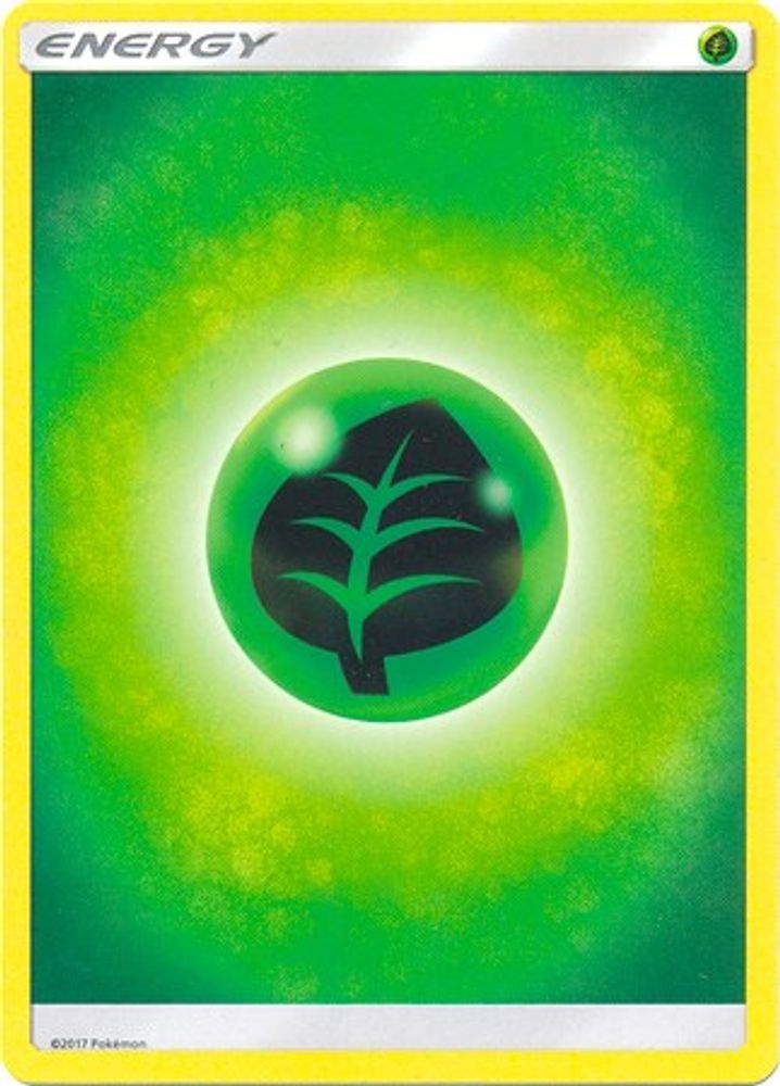 Grass Energy (2017 Unnumbered) - - Reverse Holo - SM BASE SET - Pokemon - | AA70-50