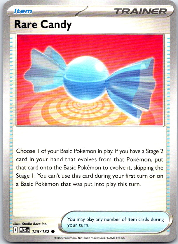 Rare Candy - 125/132 - - MEGA EVOLUTION - Pokemon - Common | AC20-38