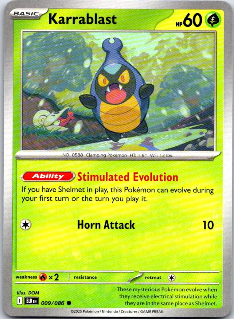 Karrablast - 009/086 - - BLACK BOLT - Pokemon - Common | AA108-33