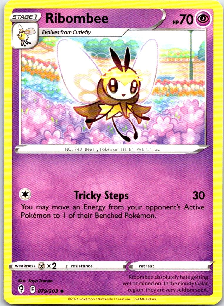 Ribombee - 079/203 - - EVOLVING SKIES - Pokemon - Uncommon | AB35-3