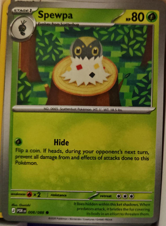 Spewpa - 008/088 - - PERFECT ORDER - Pokemon - Common | AA01-46