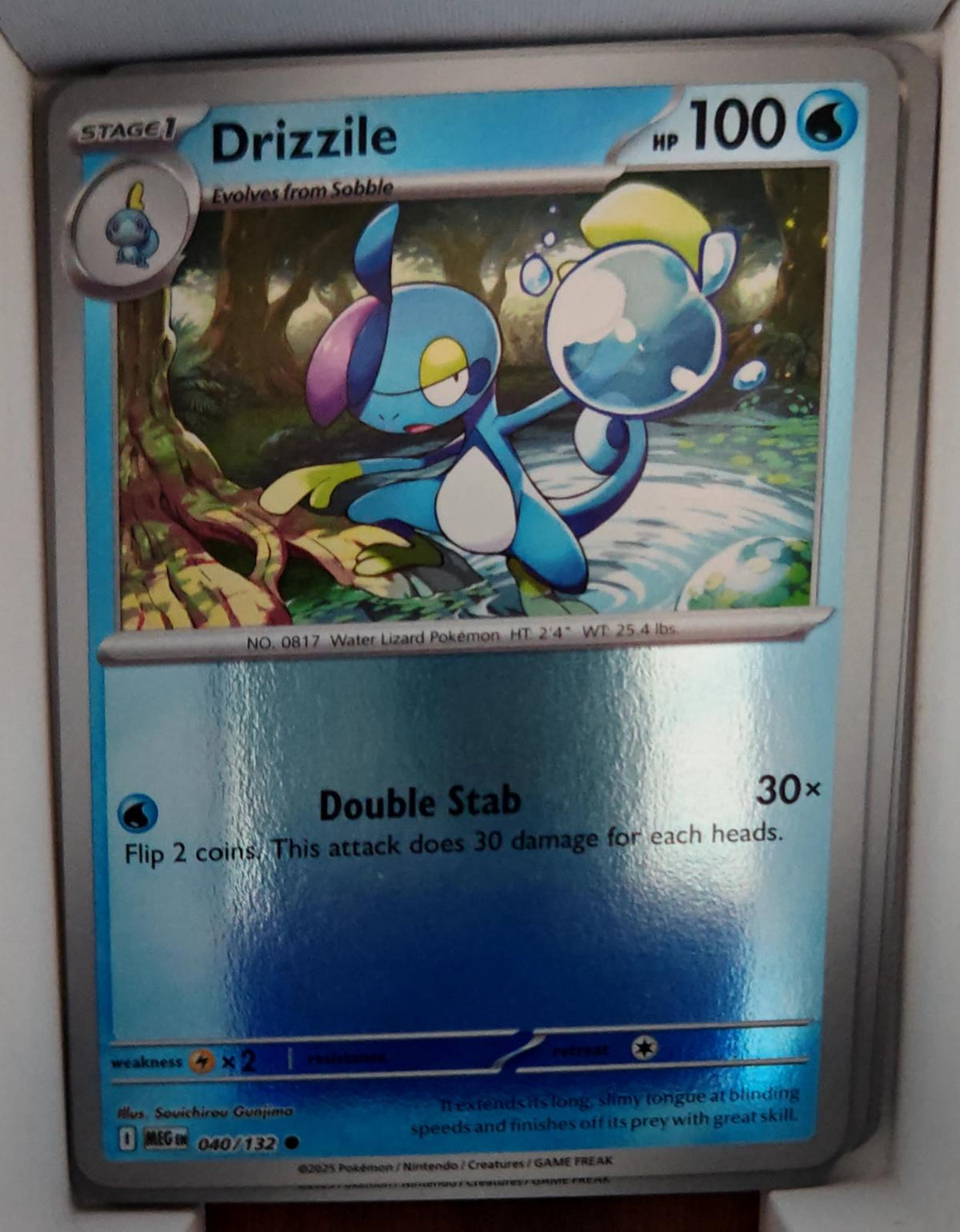 Drizzile - 040/132 - Reverse Holo - MEGA EVOLUTION - Pokemon - Common | AA55-10