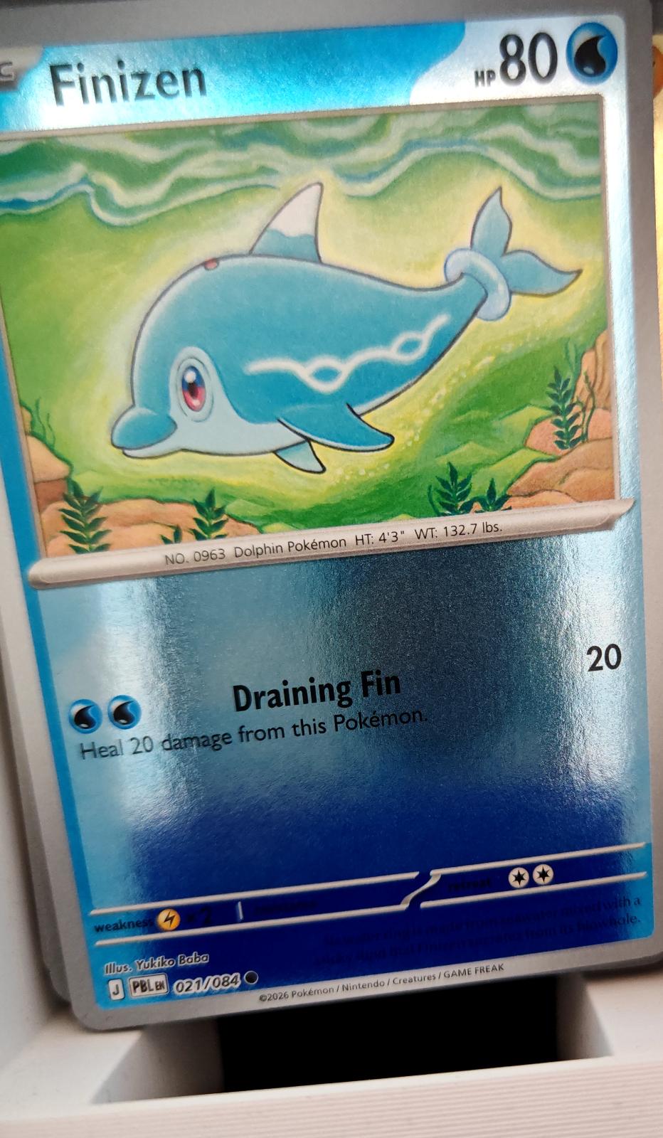 Finizen - 021/084 - Reverse Holo - PITCH BLACK - Pokemon - Common | AA14-87