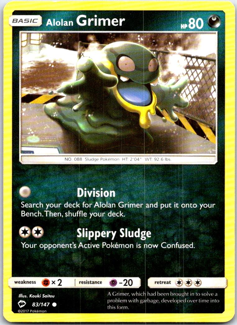 Alolan Grimer - 83/147 - - BURNING SHADOWS - Pokemon - Common | AB93-21