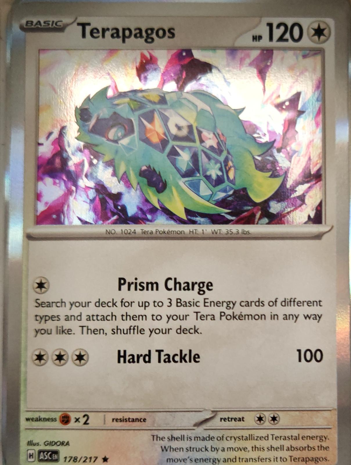 Terapagos - 178/217 - Holo - ASCENDED HEROES - Pokemon - Rare | AA13-14