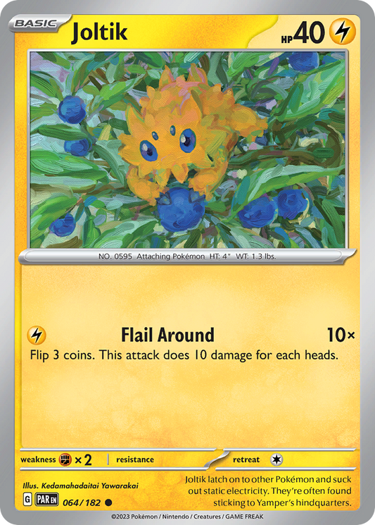 Joltik - 064/182 - Reverse Holo - PARADOX RIFT - Pokemon - Common | AA49-11