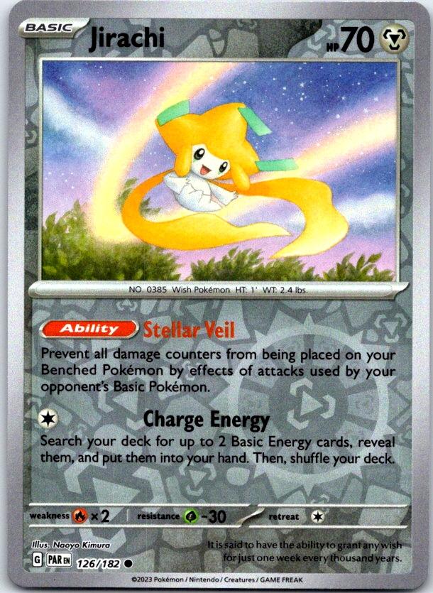 Jirachi - 126/182 - Reverse Holo - PARADOX RIFT - Pokemon - Common | AC28-12