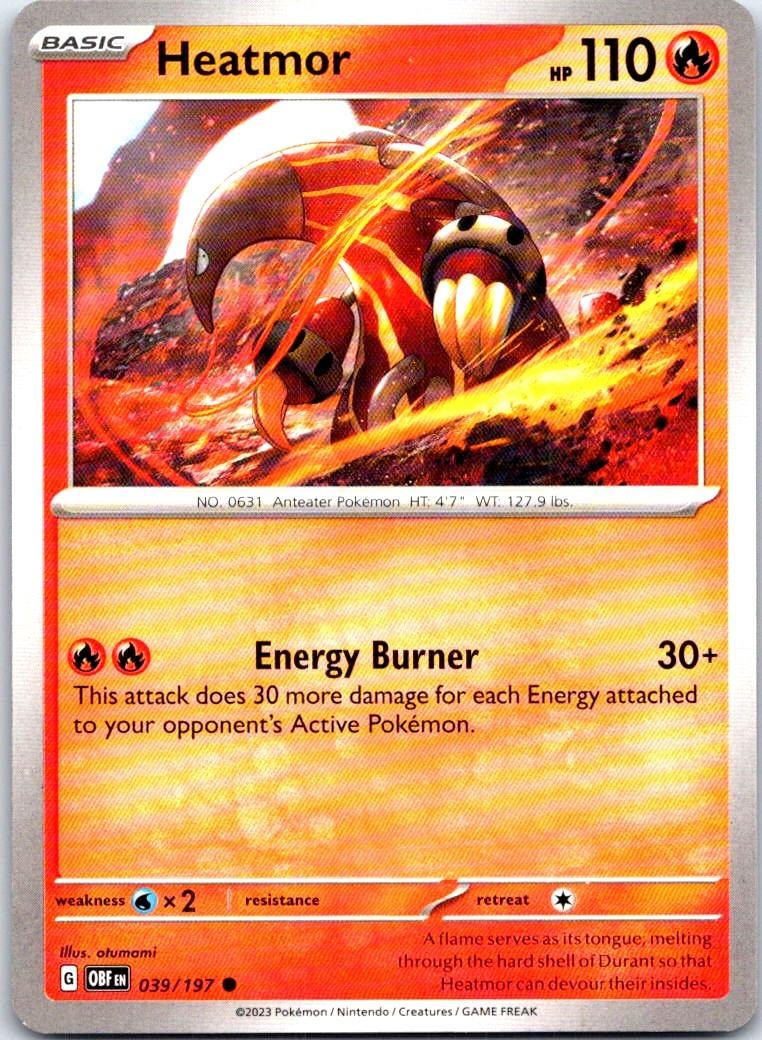 Heatmor - 039/197 - - OBSIDIAN FLAMES - Pokemon - Common | AB55-47