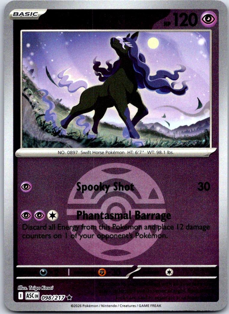 Spectrier (Dusk Ball) - 098/217 - Reverse Holo - ASCENDED HEROES - Pokemon - | AB02-43