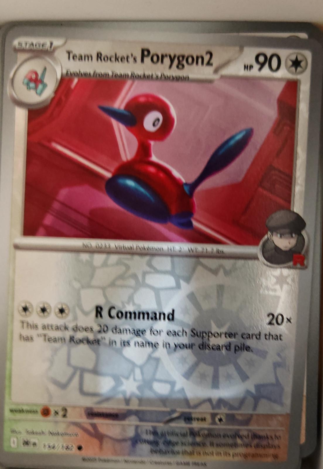 Team Rocket's Porygon2 - 154/182 - Reverse Holo - DESTINED RIVALS - Pokemon - | AA18-91