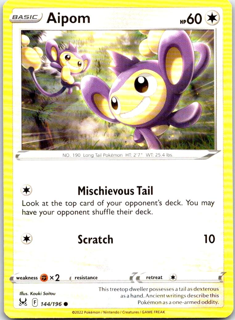 Aipom - 144/196 - - LOST ORIGIN - Pokemon - Common | AB50-46