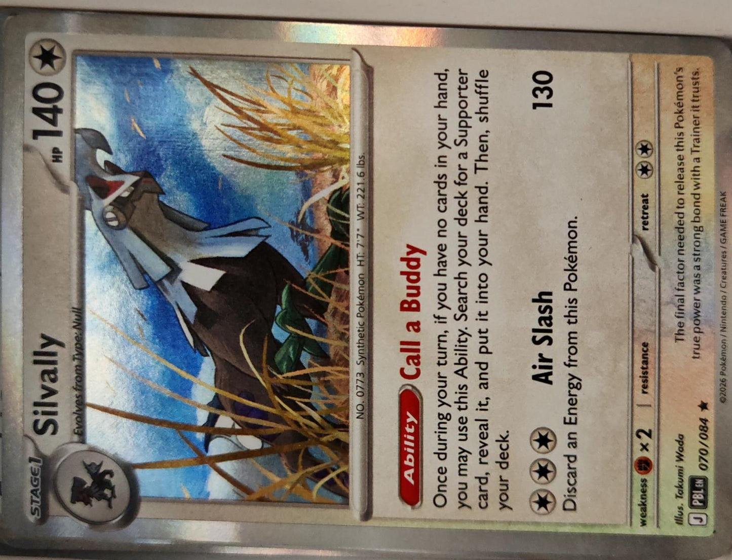 Silvally - 070/084 - Holo - PITCH BLACK - Pokemon - Rare | AA14-7