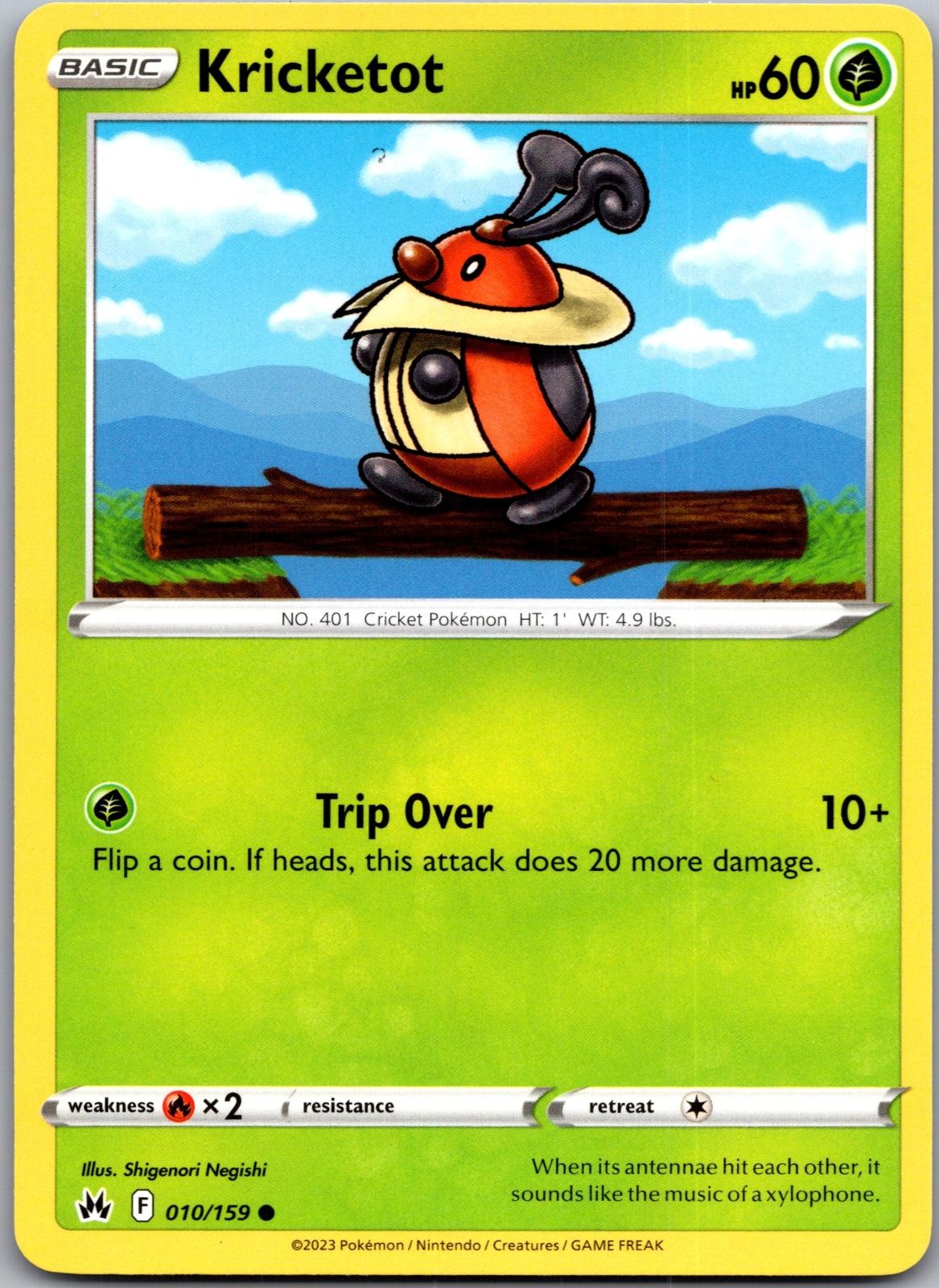 Kricketot - 010/159 - - CROWN ZENITH - Pokemon - Common | AA93-39
