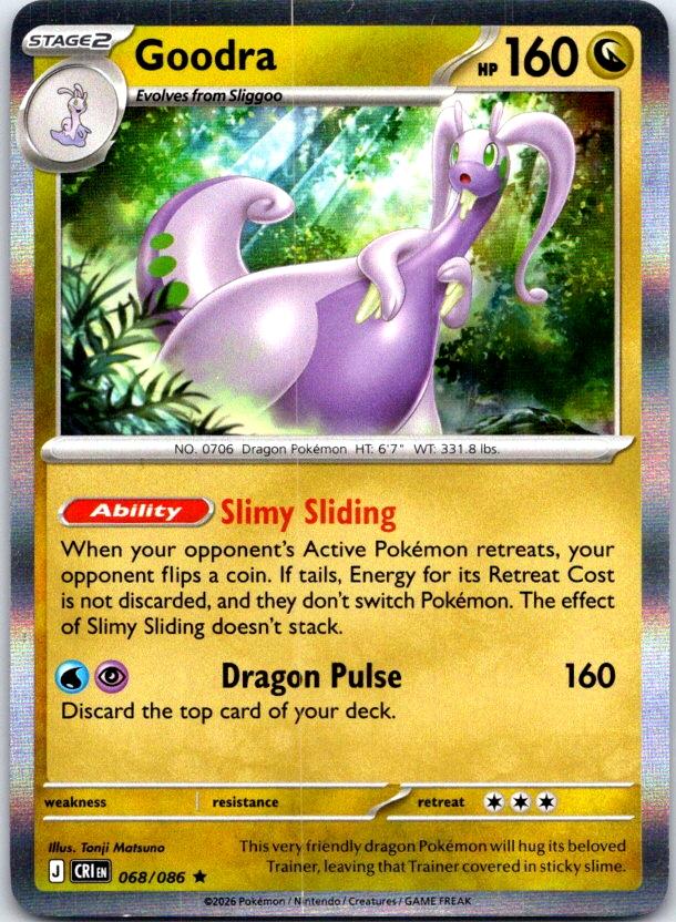 Goodra - 068/086 - Holo - CHAOS RISING - Pokemon - Rare | AC01-17
