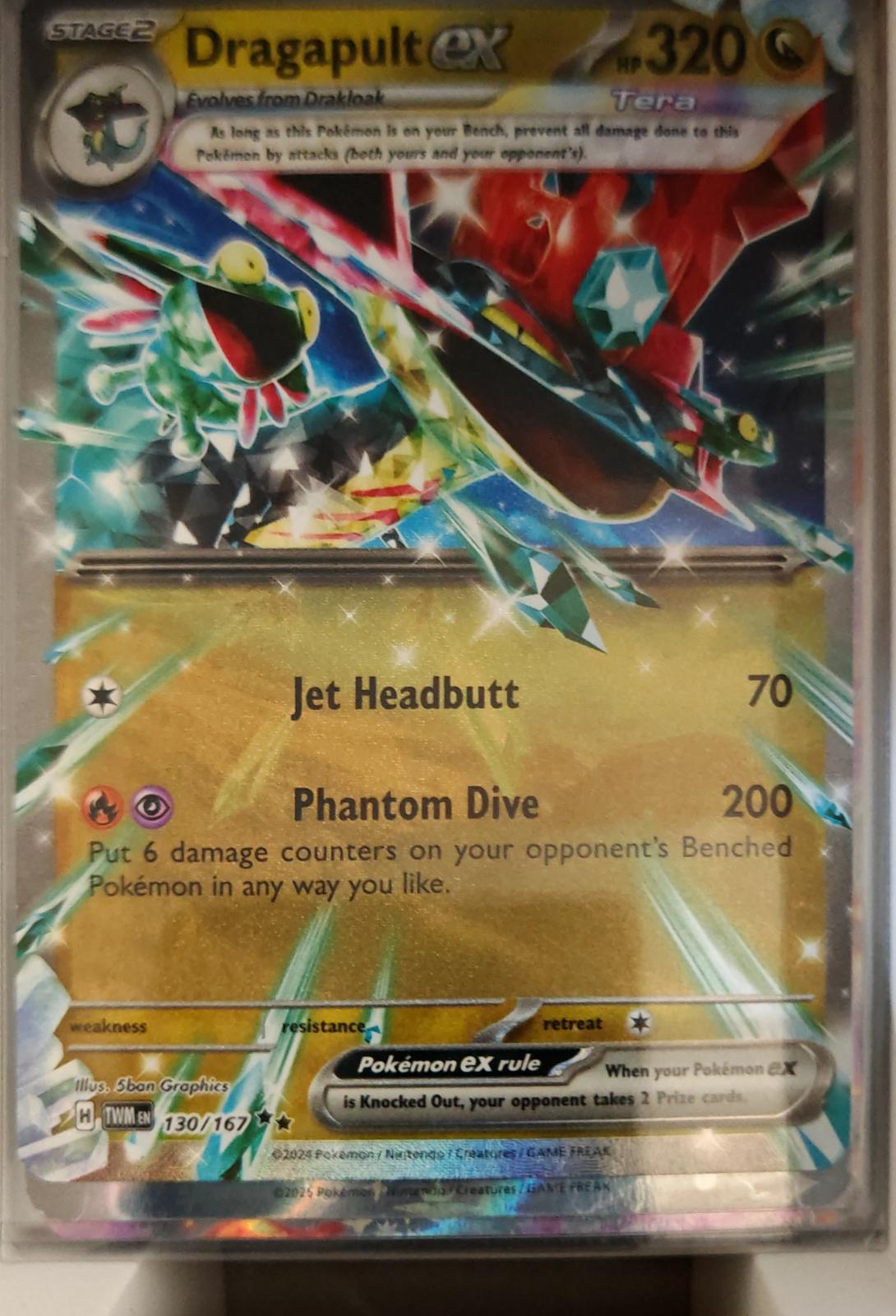 Dragapult ex - 130/167 - Holo - TWILIGHT MASQUERADE - Pokemon - | AA37-29