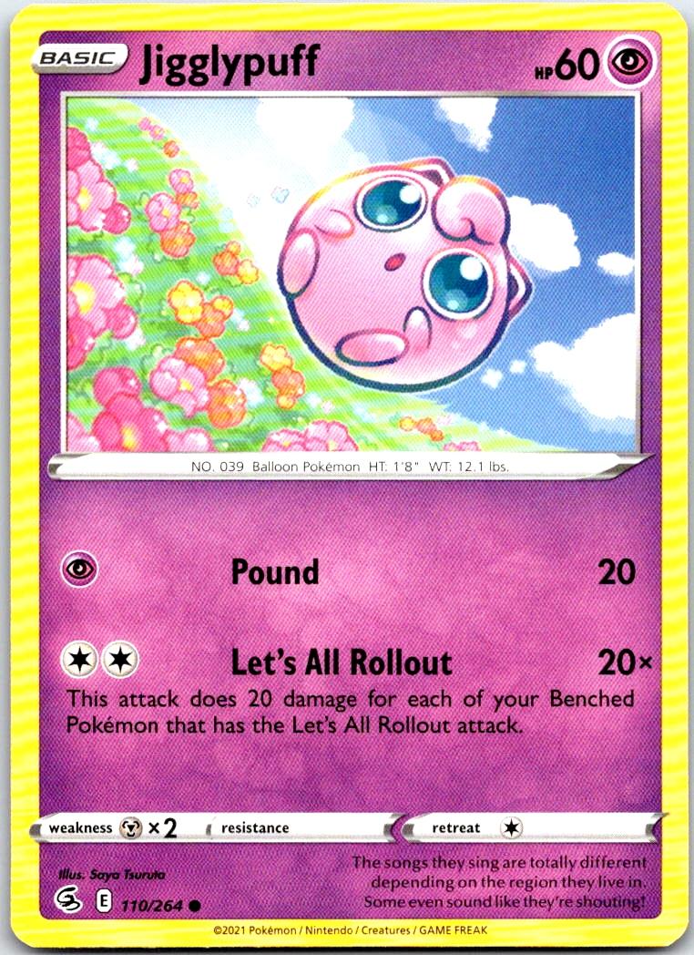 Jigglypuff - 110/264 - - FUSION STRIKE - Pokemon - Common | AB40-42
