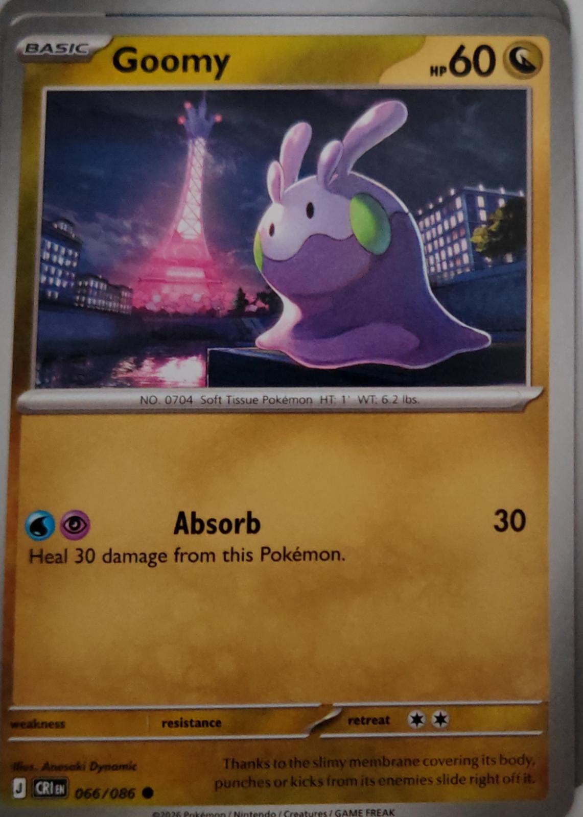 Goomy - 066/086 - - CHAOS RISING - Pokemon - Common | AA47-3