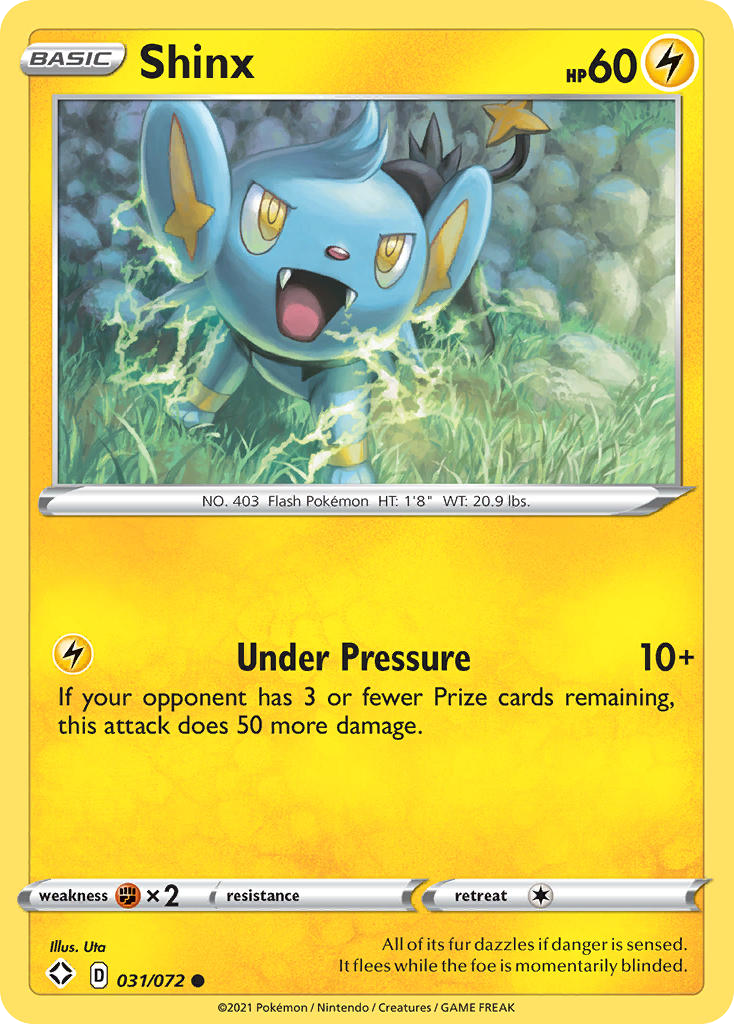 Shinx - 031/072 - - SHINING FATES - Pokemon - Common | AA99-27