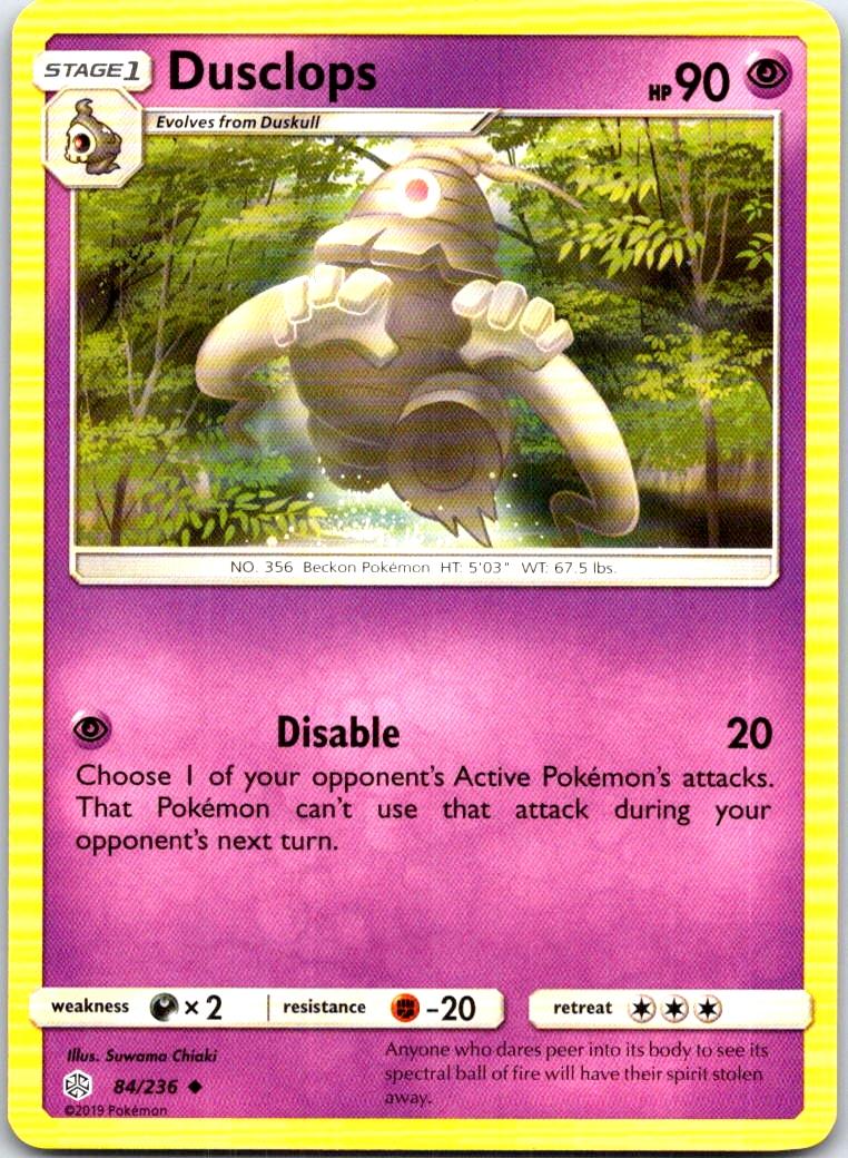 Dusclops - 84/236 - - COSMIC ECLIPSE - Pokemon - Uncommon | AB62-9