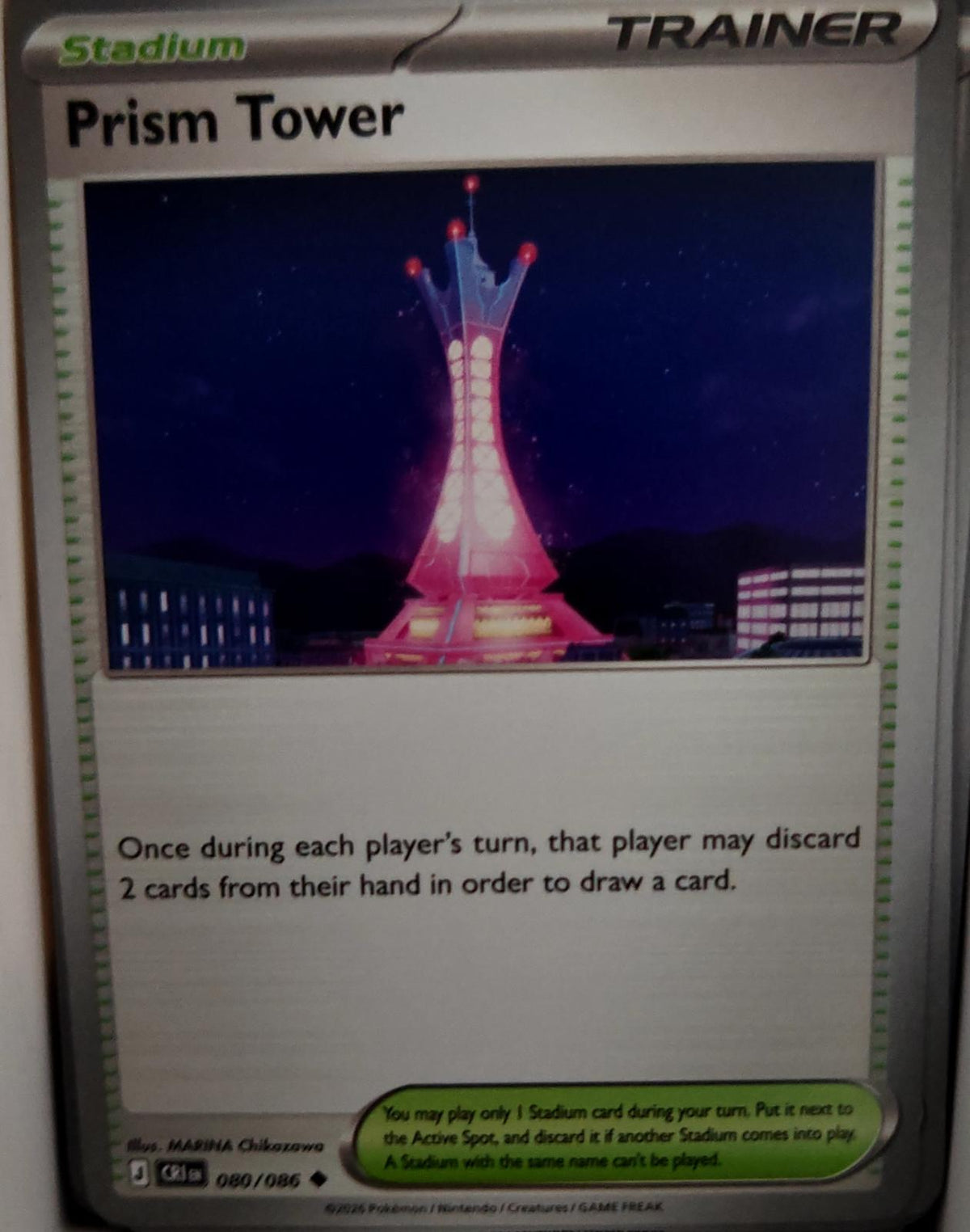Prism Tower - 080/086 - - CHAOS RISING - Pokemon - Uncommon | AA42-93