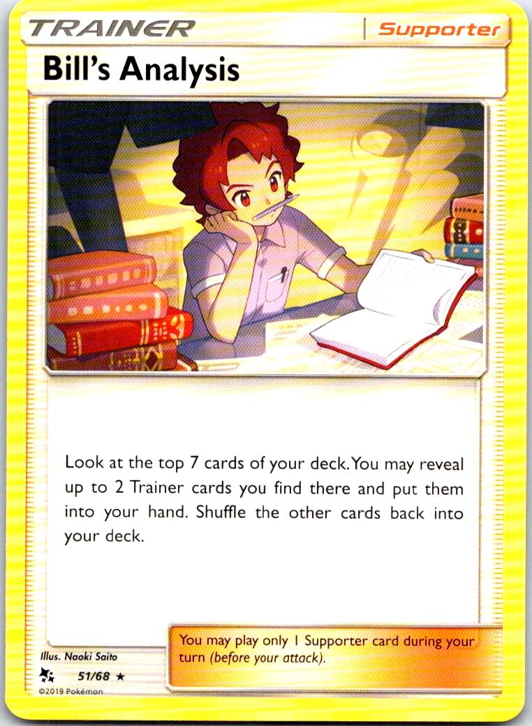 Bill's Analysis - 51/68 - - HIDDEN FATES - Pokemon - Rare | AB22-13