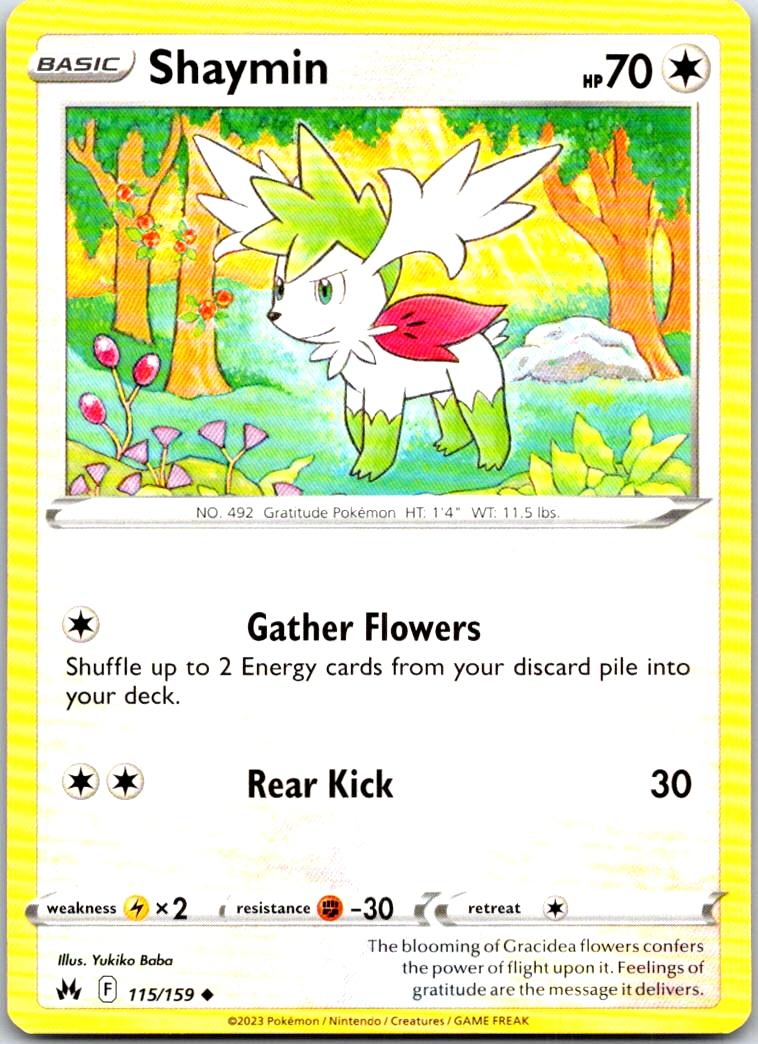 Shaymin - 115/159 - - CROWN ZENITH - Pokemon - Uncommon | AA105-40