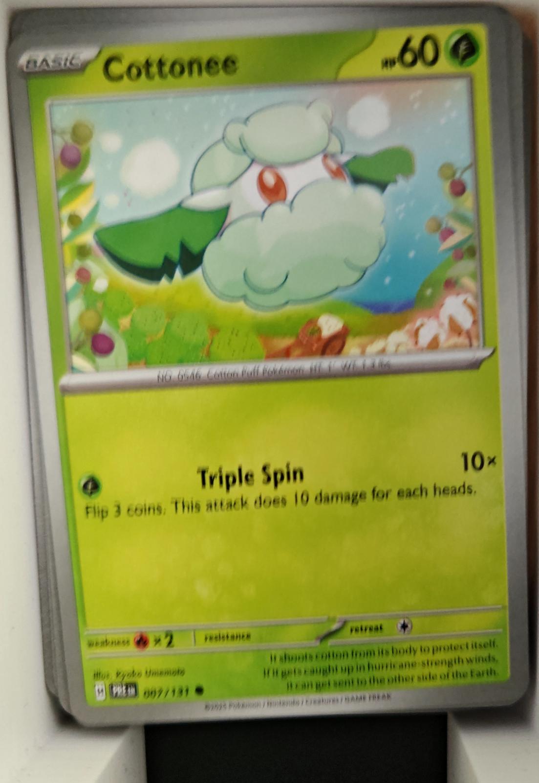 Cottonee - 007/131 - - PRISMATIC EVOLUTIONS - Pokemon - Common | AA27-44