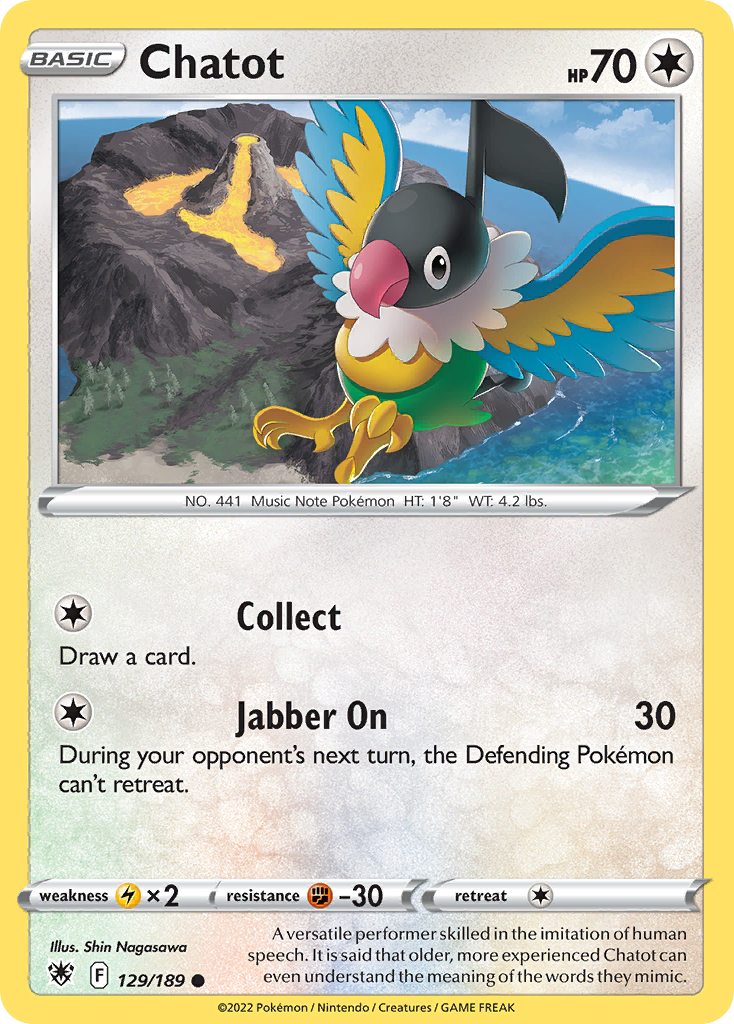 Chatot - 129/189 - - ASTRAL RADIANCE - Pokemon - Common | AA73-30
