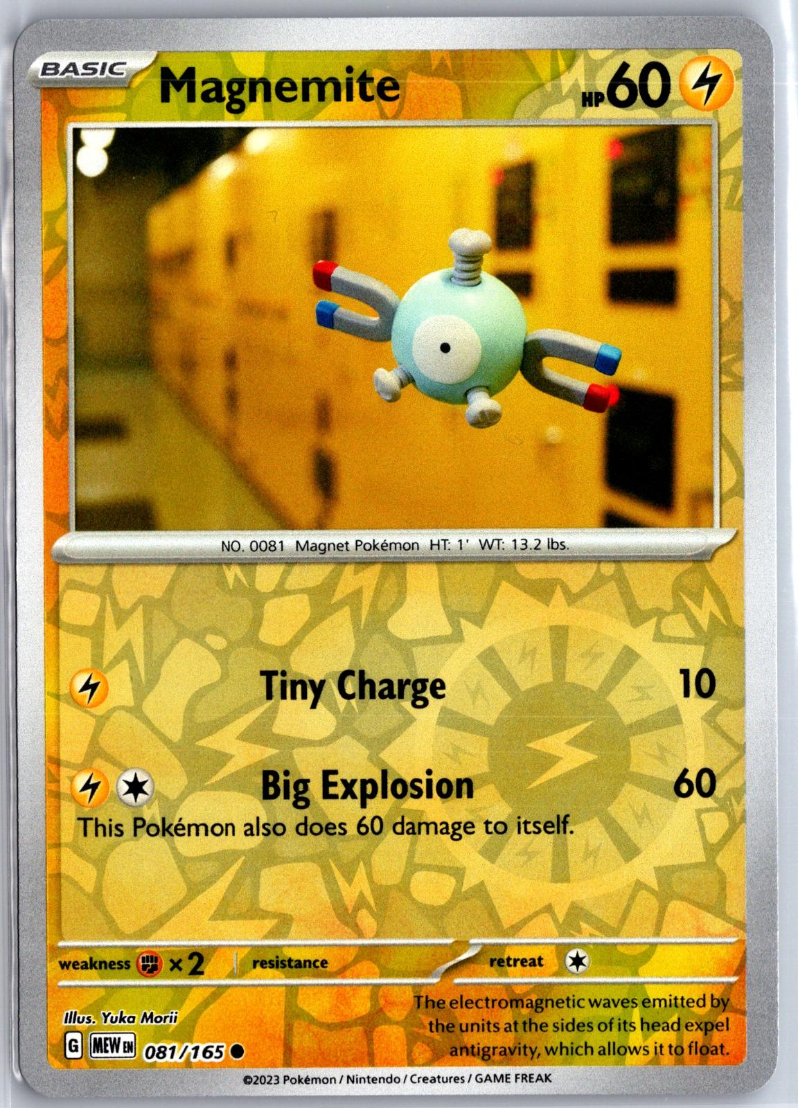 Magnemite - 081/165 - Reverse Holo - 151 - Pokemon - Common | AA130-11