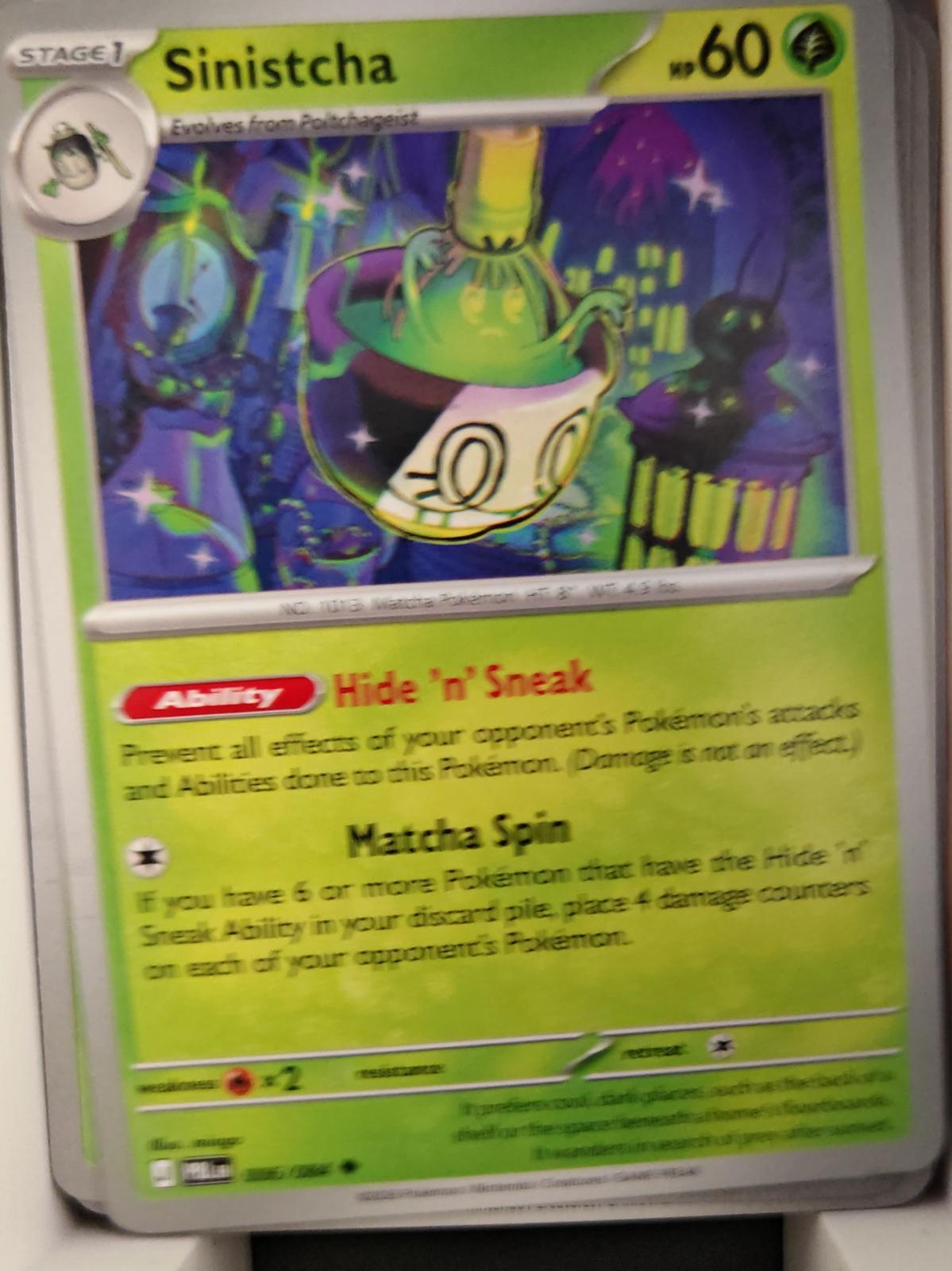 Sinistcha - 006/084 - - PITCH BLACK - Pokemon - Uncommon | AA36-59