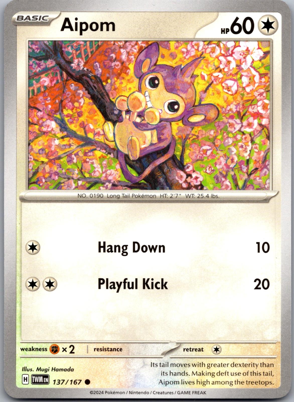 Aipom - 137/167 - - TWILIGHT MASQUERADE - Pokemon - Common | AA79-36