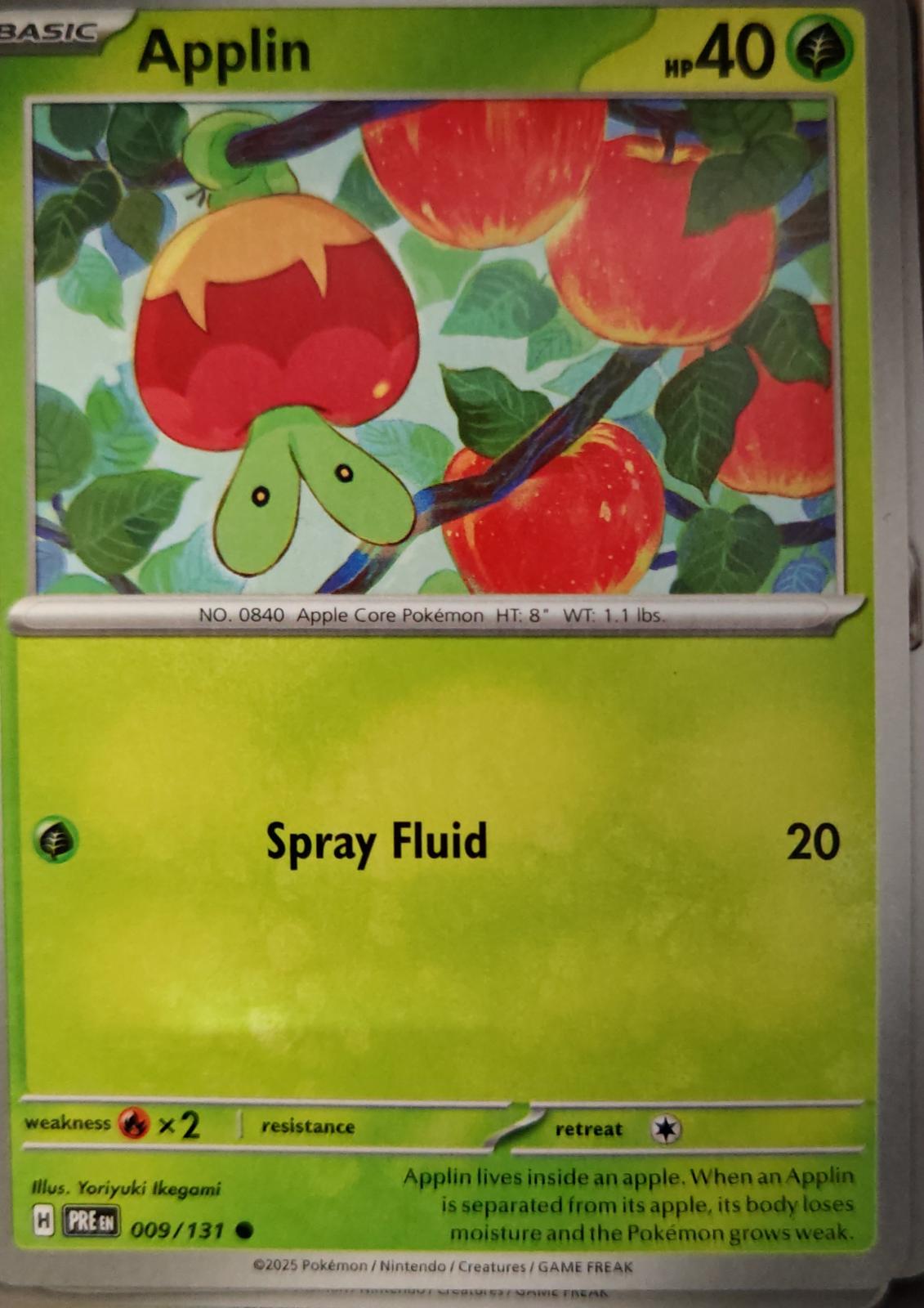 Applin - 009/131 - - PRISMATIC EVOLUTIONS - Pokemon - Common | AA20-77