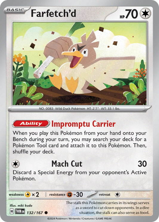 Farfetch'd - 132/167 - - TWILIGHT MASQUERADE - Pokemon - Common | AA87-5