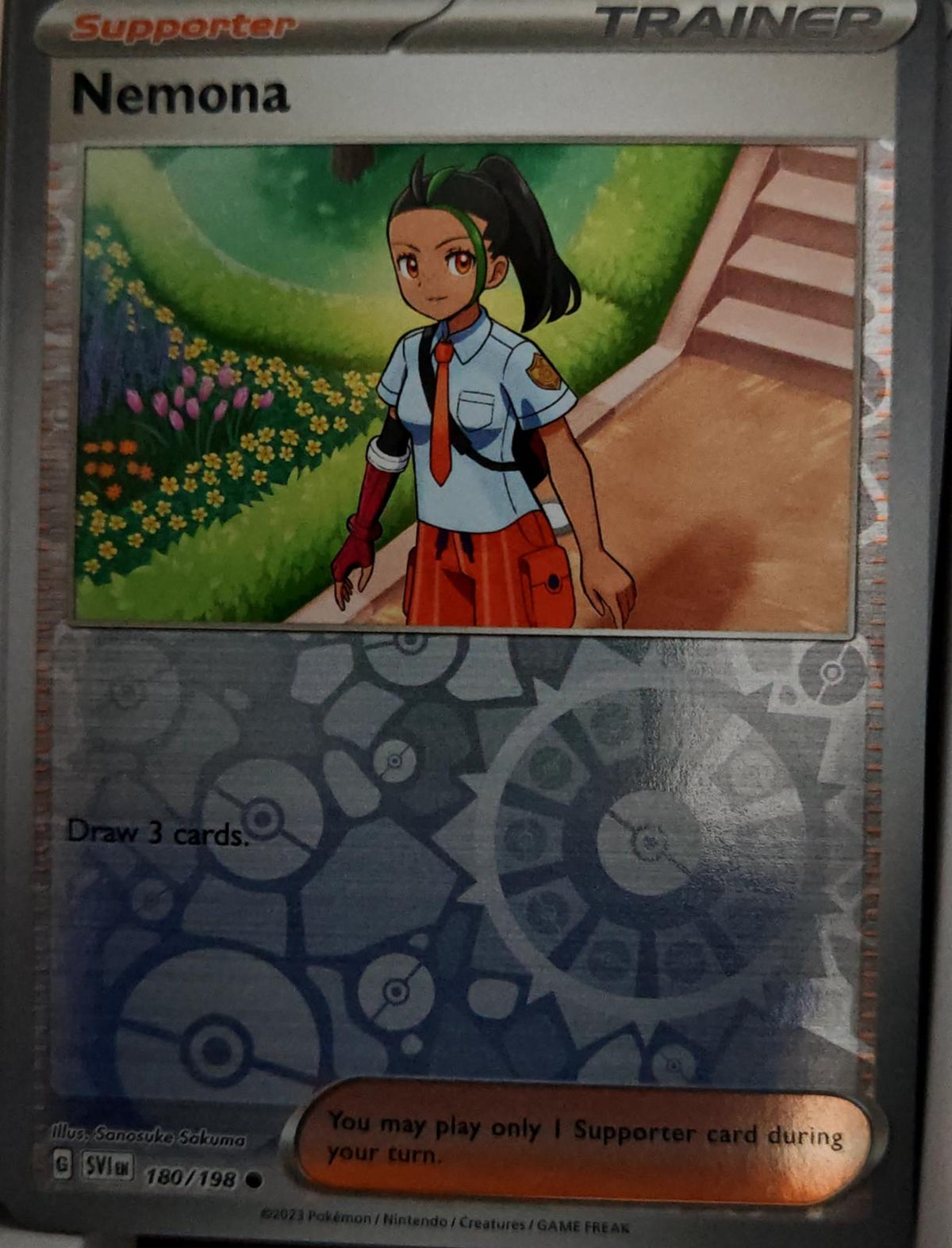Nemona - 180/198 - Reverse Holo - SCARLET & VIOLET - Pokemon - Common | AA44-57