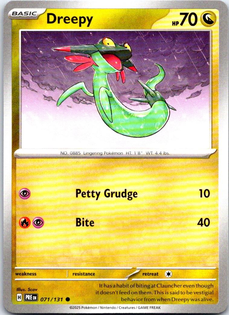 Dreepy - 071/131 - - PRISMATIC EVOLUTIONS - Pokemon - Common | AB43-50